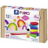 FIMO soft Modelliermasse-Set "Basic", 12-teilig