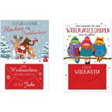 SUSY card Weihnachts-Gutscheinkarte "Frohlocken"