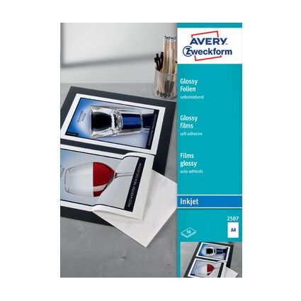 AVERY Zweckform Inkjet Folien, A4, klar, Strke 0,17 mm