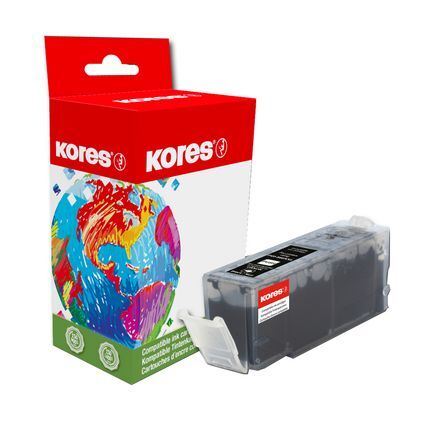 Kores Tinte G1576BK ersetzt Canon PGI-580XL, schwarz