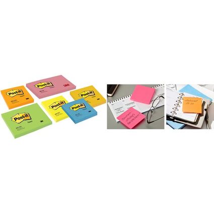 Post-it Haftnotizen, 76 x 76 mm, neonorange