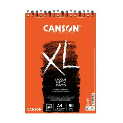 CANSON Skizzen- und Studienblock "XL", DIN A4, 90 g/qm