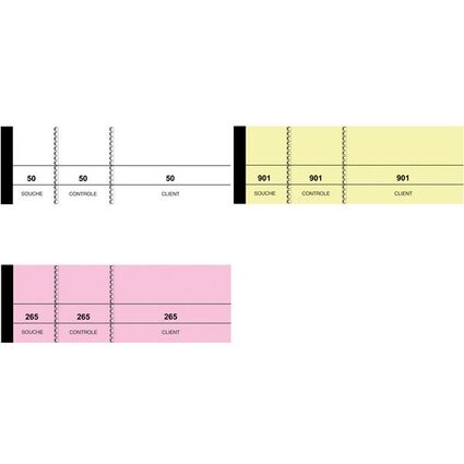 ELVE Bloc passe-partout, 50 x 150 mm, tombola, jaune canari