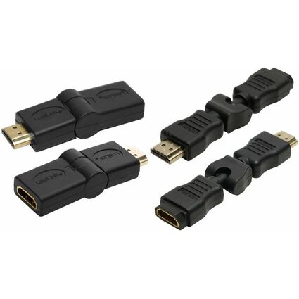 LogiLink Adapter, HDMI Kupplung - HDMI Stecker, 270 Grad