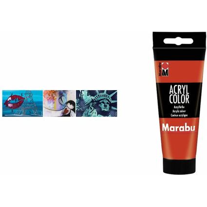 Marabu Acrylfarbe Acryl Color, 100 ml, dunkelgrau 079