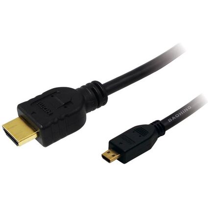 LogiLink HDMI Kabel, A-Stecker - D-Stecker Micro, 1,5 m