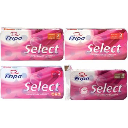 Fripa Toilettenpapier Select, 2-lagig, hochwei