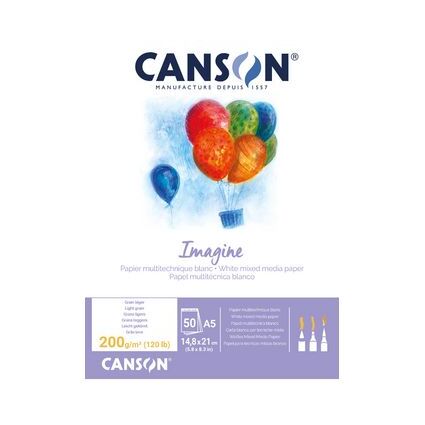 CANSON Skizzenblock Imagine, DIN A5, 200 g/qm