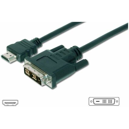 DIGITUS HDMI - DVI-D 18+1 Monitorkabel, 3,0 m