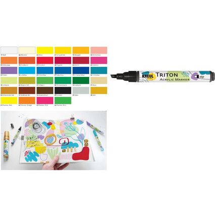 KREUL Acrylmarker TRITON Acrylic Marker, neon-gelb