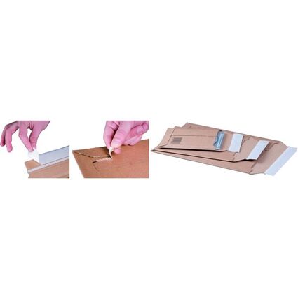 SMARTBOXPRO Versandtasche, Wellpappe, braun, Kleinbildformat