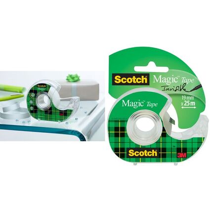 Scotch Klebefilm Magic, unsichtbar, im Handabroller