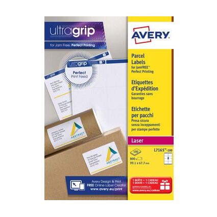 AVERY Etiquette d'expdition, 99,1 x 67,7 mm, blanc