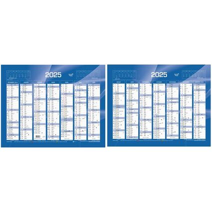 QUO VADIS Calendrier de banque bleu, 135 x 180 mm, 2024 238062Q bei www