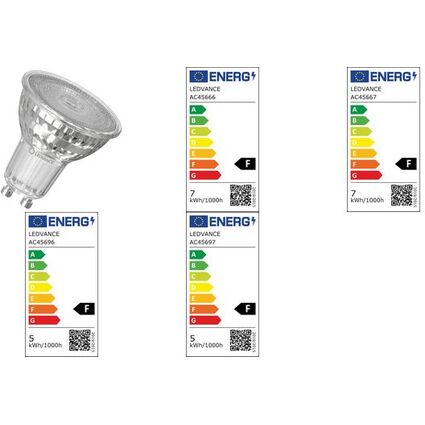 LEDVANCE LED-Lampe PAR16, 4,3 Watt, GU10 (840)