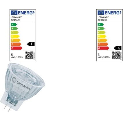 LEDVANCE LED-Lampe MR11, 4,2 Watt, GU4 (840)