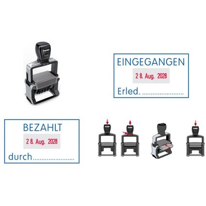 trodat Datumstempel Professional 4.0 5460/L2 "BEZAHLT DURCH"