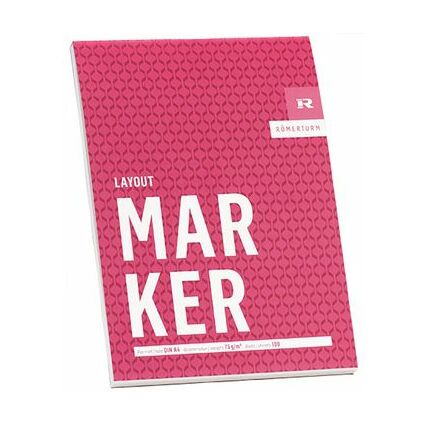 RMERTURM Knstlerblock "MARKER", DIN A4, 100 Blatt