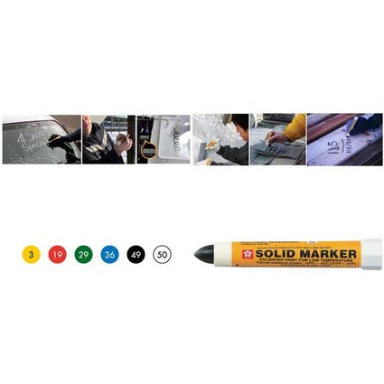 SAKURA Industriemarker SOLID MARKER LOW TEMPERATURE, grn