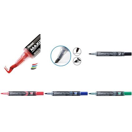 Pentel Whiteboard-Marker MAXIFLO Flex-Feel, schwarz