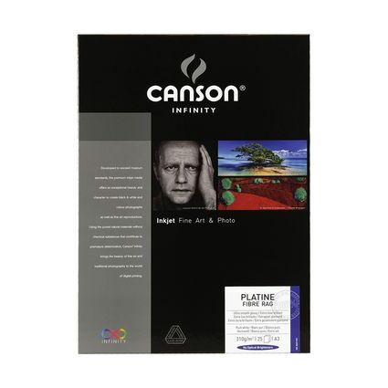 CANSON INFINITY Fotopapier "Platine Fibre Rag", 310 g/qm, A3