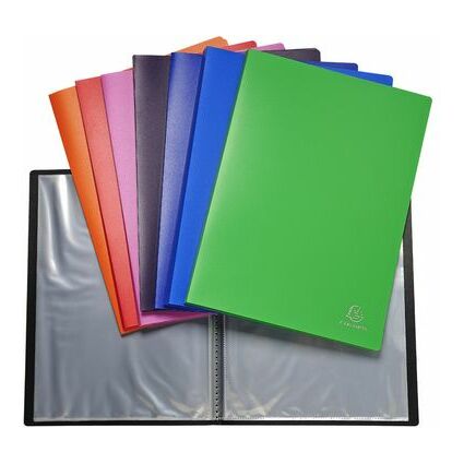 EXACOMPTA Sichtbuch, DIN A4, PP, 40 Hllen, farbig sortiert