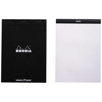 RHODIA Notizblock "dotPad", DIN A4, gepunktet, schwarz