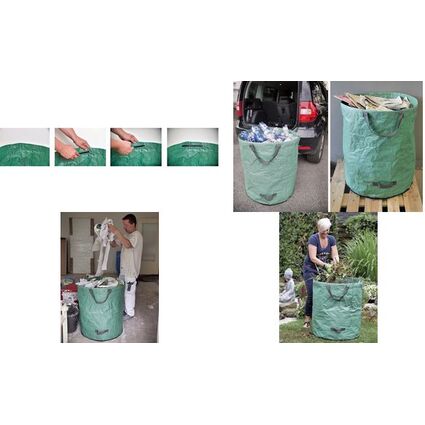 TerCasa Gartensack, 272 Liter, Polypropylen, grn, 2er Set