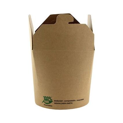 Snackboxen, Pappe pure eckig 230 ml 7,5 cm x 6,5 cm x 5,8 cm braun 100%  Fair