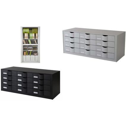 Paperflow Schubladenelement 12 Schubladen Grau 9h4442 02 Bei Www
