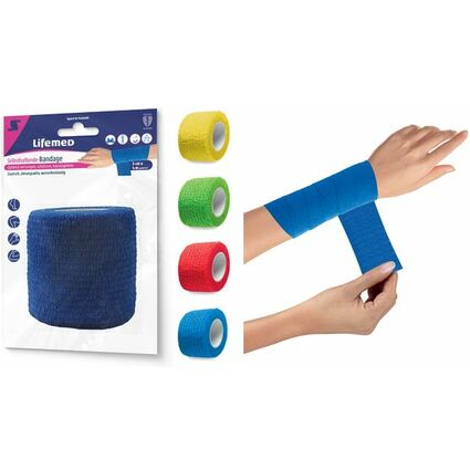 Lifemed selbsthaftende Bandage, 100 mm x 2,8 m