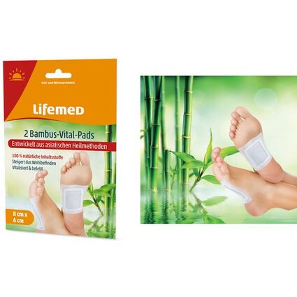 Lifemed BambusVitalPads, 80 x 60 mm, weiß, 2er Pack 99326 bei www