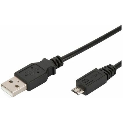 DIGITUS USB 2.0 Anschlusskabel, USB-A - Micro USB-B, 1,0 m