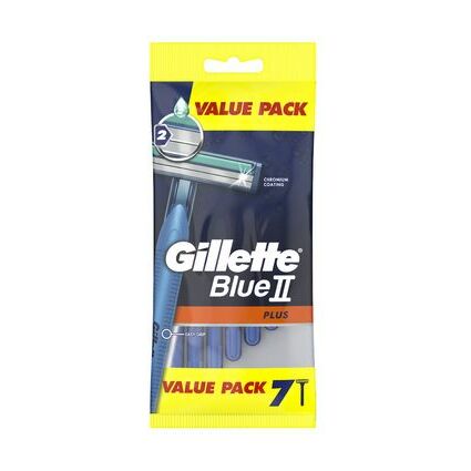 Gillette Einwegrasierer Blue II Plus, 7er Pack
