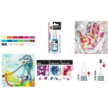 Marabu permanente Tinte Alcohol Ink, magenta, 20 ml