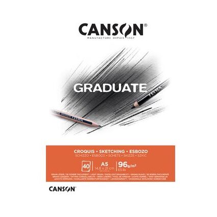 CANSON Studienblock GRADUATE SKIZZE, DIN A4