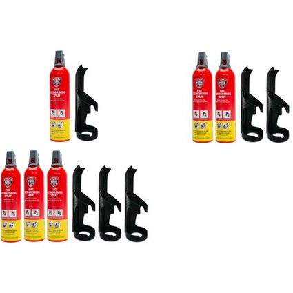 REINOLD MAX Feuerlsch-Spray "STOP FIRE" + 3 Halterungen