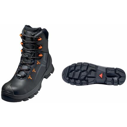 uvex 2 VIBRAM Winterschnrstiefel S3, schwarz/orange, Gr. 50