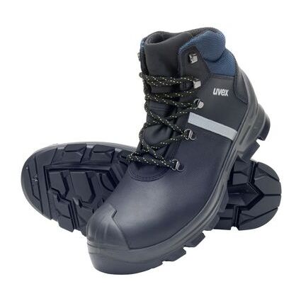 uvex 2 construction Schnrstiefel S3, schwarz/blau, Gr. 38