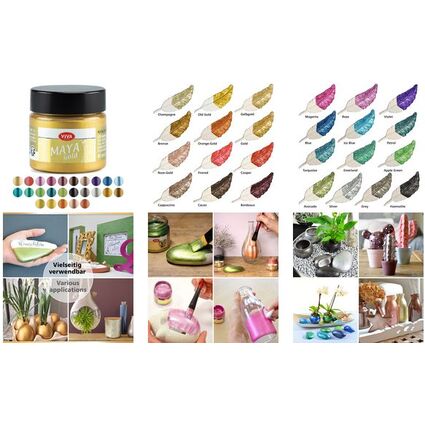 ViVA DECOR Maya Gold, 45 ml, trkis