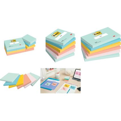 Post-it Haftnotizen Notes, 51 x 38 mm, Beachside Collection