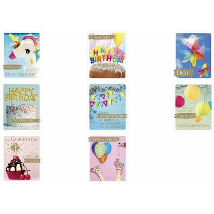 SUSY CARD Geburtstagskarte Snapshot "Wimpelkette"