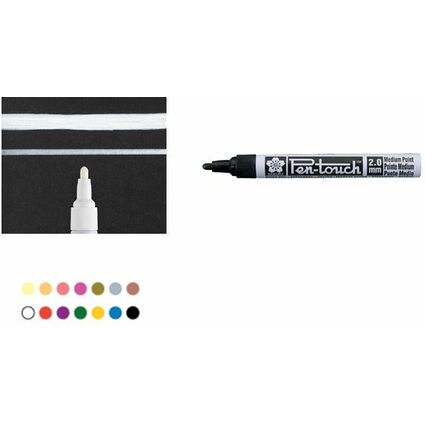 SAKURA Permanent-Marker Pen-touch Mittel, fluo-orange