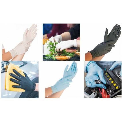 HYGONORM Nitril-Handschuh Safe Fit, XL, blau, puderfrei