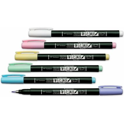 Tombow Kalligraphie-Stift Fudenosuke Pastel, gelb