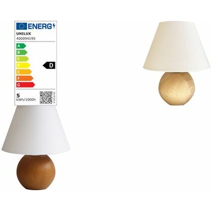 UNiLUX LED-Tischleuchte BLOOM, wei / Buche