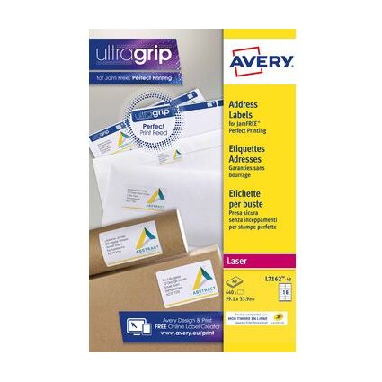 AVERY Etiquette d'adresse, 99,1 x 38,1 mm, blanc