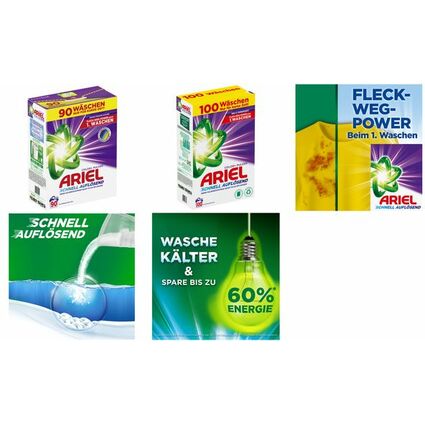 ARIEL Waschpulver Color+, 4,95 kg - 90 WL
