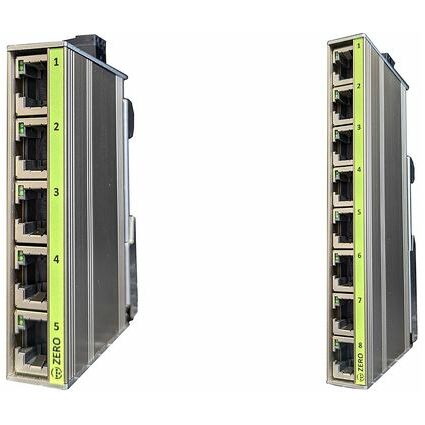 TERZ Unmanaged Industrial Ethernet Switch ZERO-RS, 8 Port