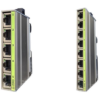 TERZ Unmanaged Industrial Ethernet Switch ZERO-RS, 8 Port